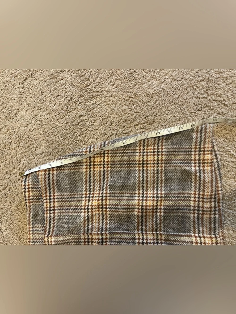 Altar'd State Plaid Zip-Front Mini Skirt in Gray & Brown - Picture 6 of 10